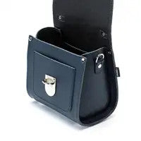 Handmade Leather Sugarcube Plus Handbag in Navy by Zatchels.