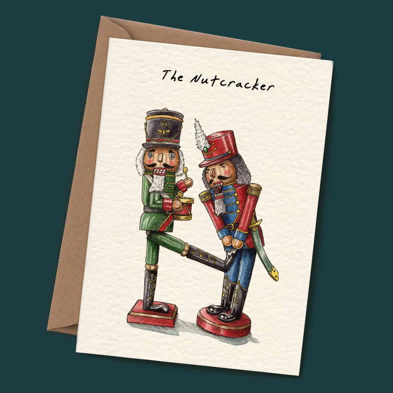 The Nutcracker Christmas Greetings Card by Bewilderbeest.