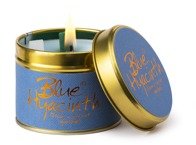 Blue Hyacinth Scented Candle from Lily-Flame. Handmade in England