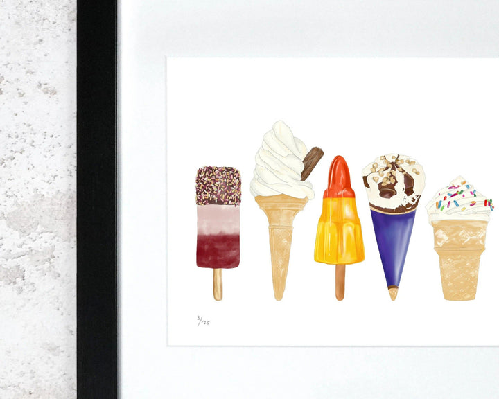 Ice Cream Print by Corinne Alexander
