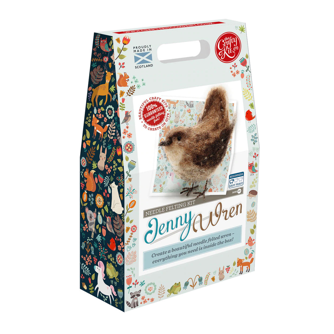 British Birds - Jenny Wren Needle Felting Kit from The Crafty Kit Co. Made in Scotland