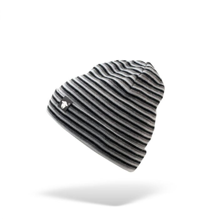 Herdy Grey Striped Beanie