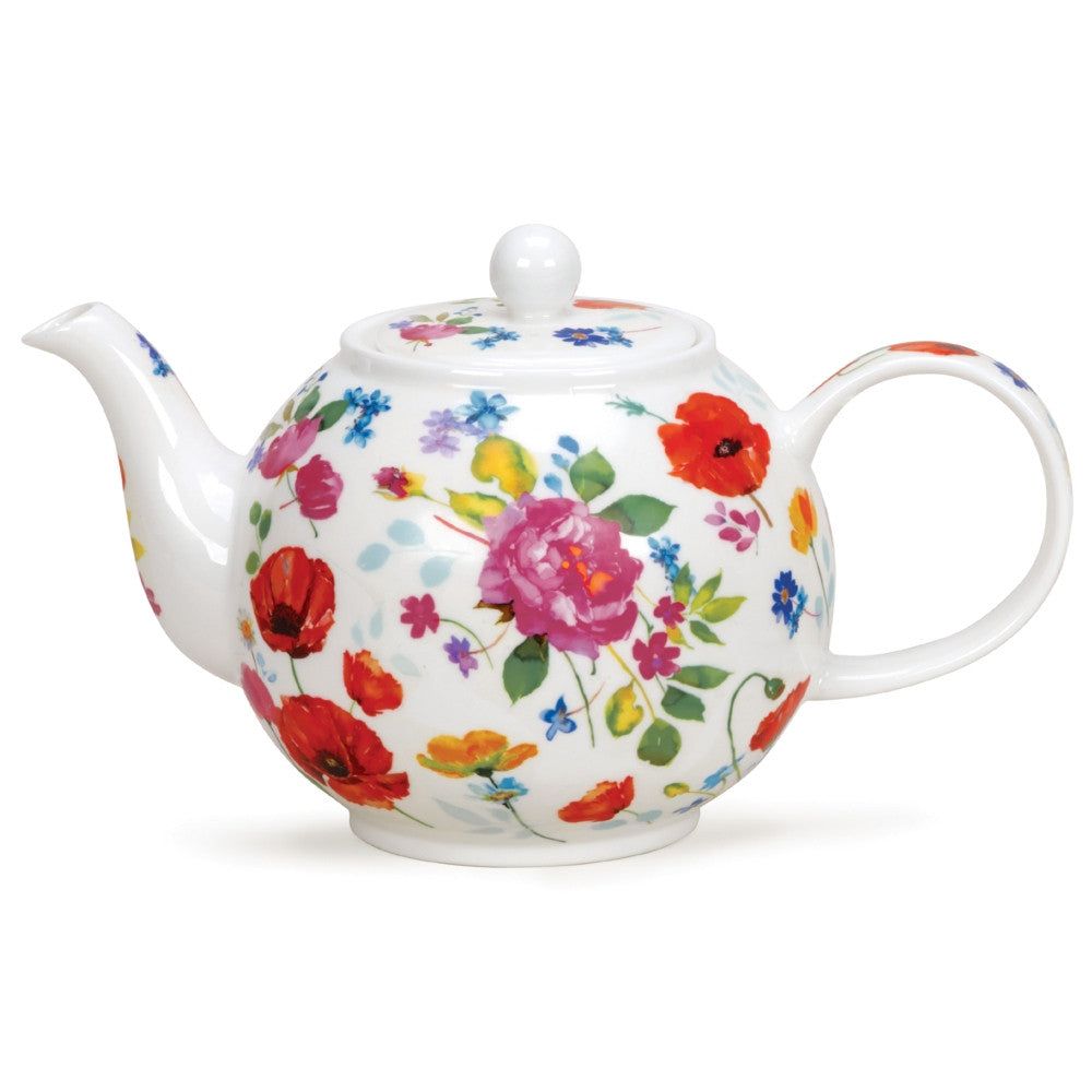 Fine bone china Dunoon Wild Garden large teapot.
