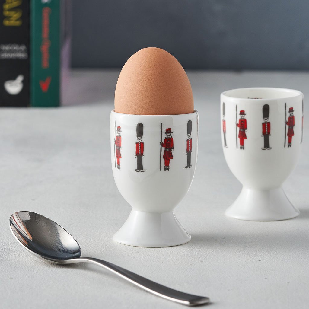 Bone china Soldiers egg cup from Victoria Eggs.