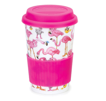 Bone china travel mug from Dunoon - Flamboyance. Image