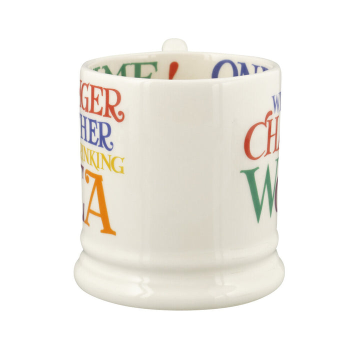 Emma Bridgewater Rainbow Toast Change The World  Half Pint Mug