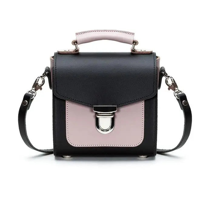 Handmade Leather Sugarcube Rose Truffle Small Handbag by Zatchels.