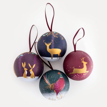 Sara Miller Christmas Tin Baubles Image