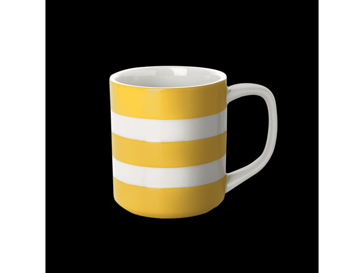 Cornishware 10 oz straight-sided mug - Yellow.
