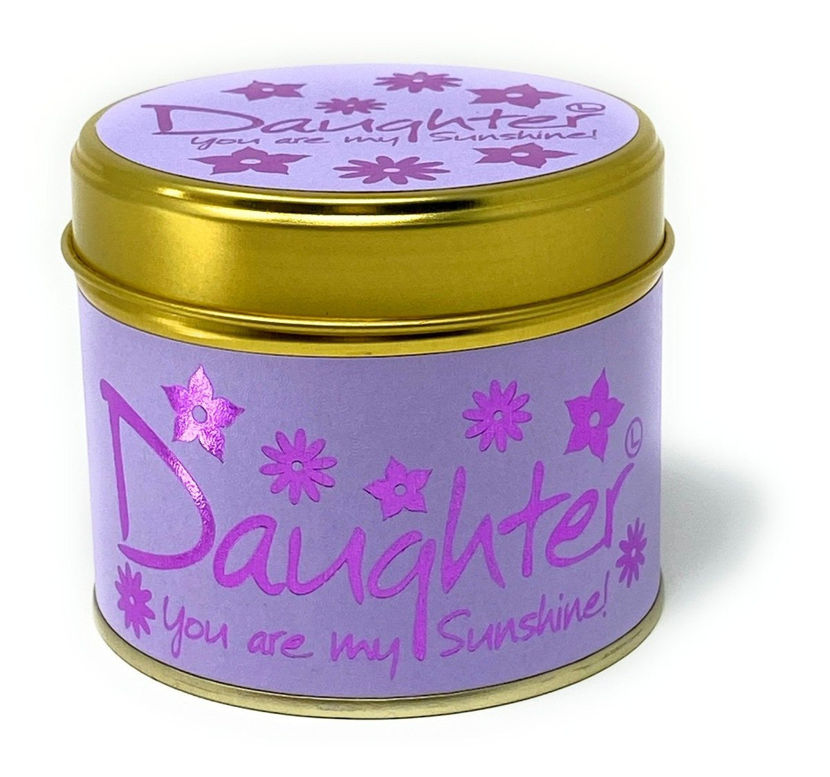 Daughter - You Are My Sunshine! Scented Candle from Lily-Flame. Handmade in England.