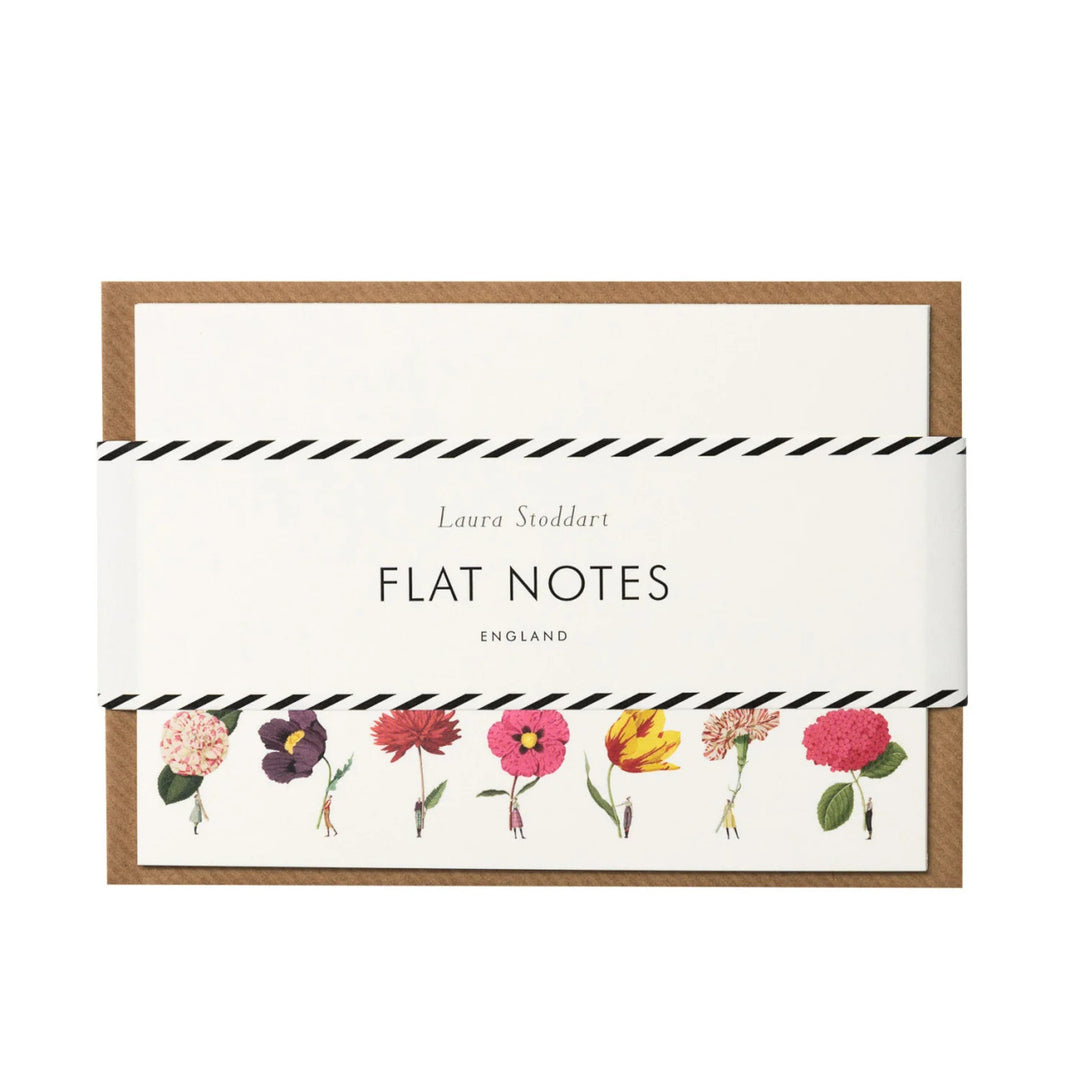 In Bloom Multi Flowers Flat Notes by Laura Stoddart