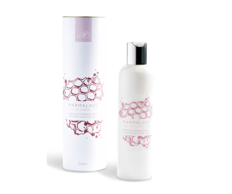 White Nectarine & Honey hand & body lotion from Marmalade of London.