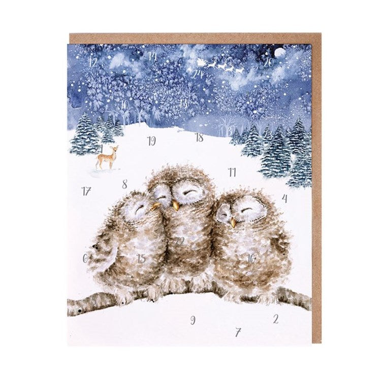Three Wise Men (Owls) - Advent Calendar Card